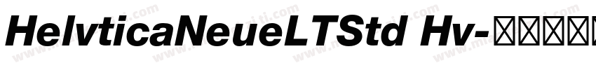 HelvticaNeueLTStd Hv字体转换